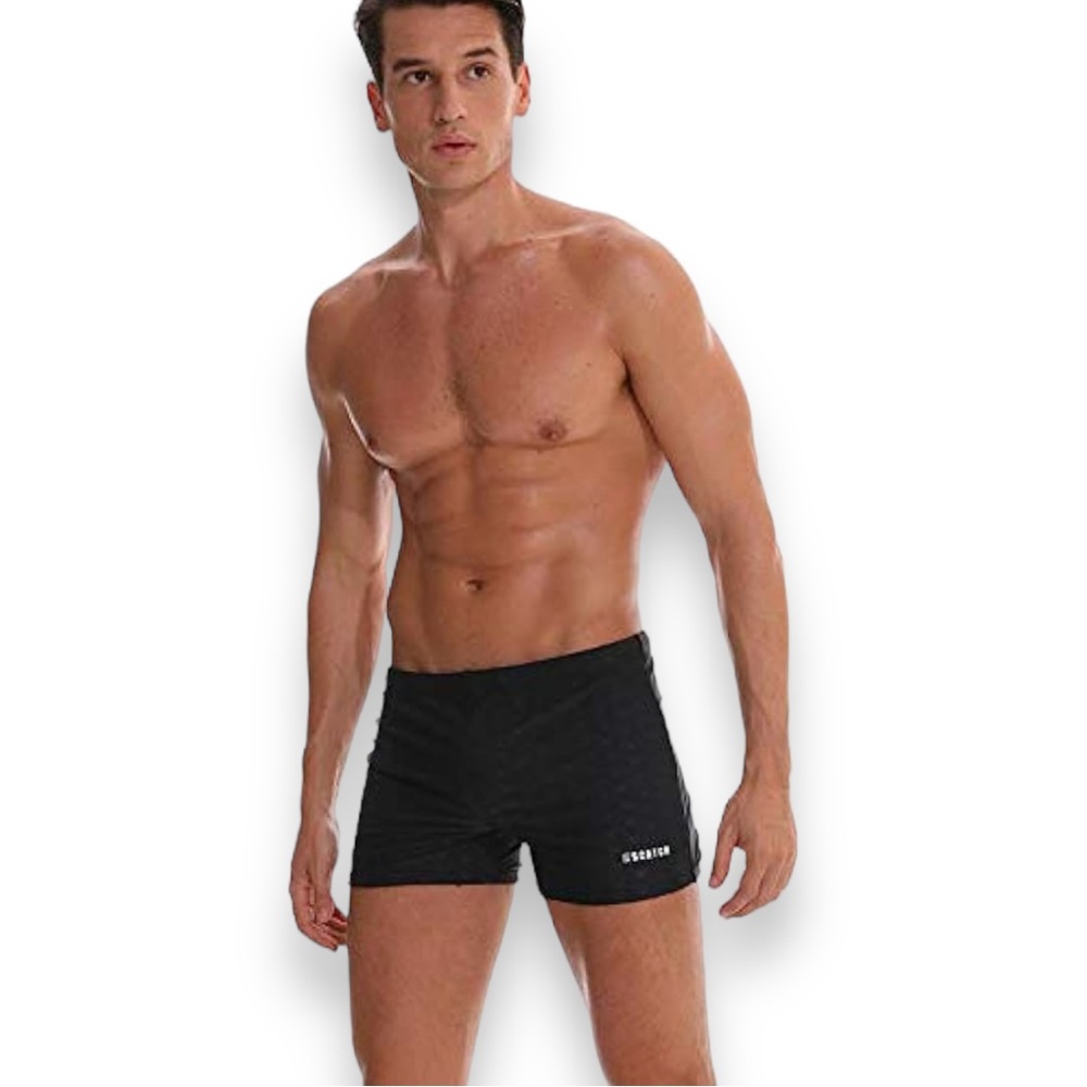 NEW EScatch Black Mens Swim Boxer Shorts with Removable Padding Size US Medium